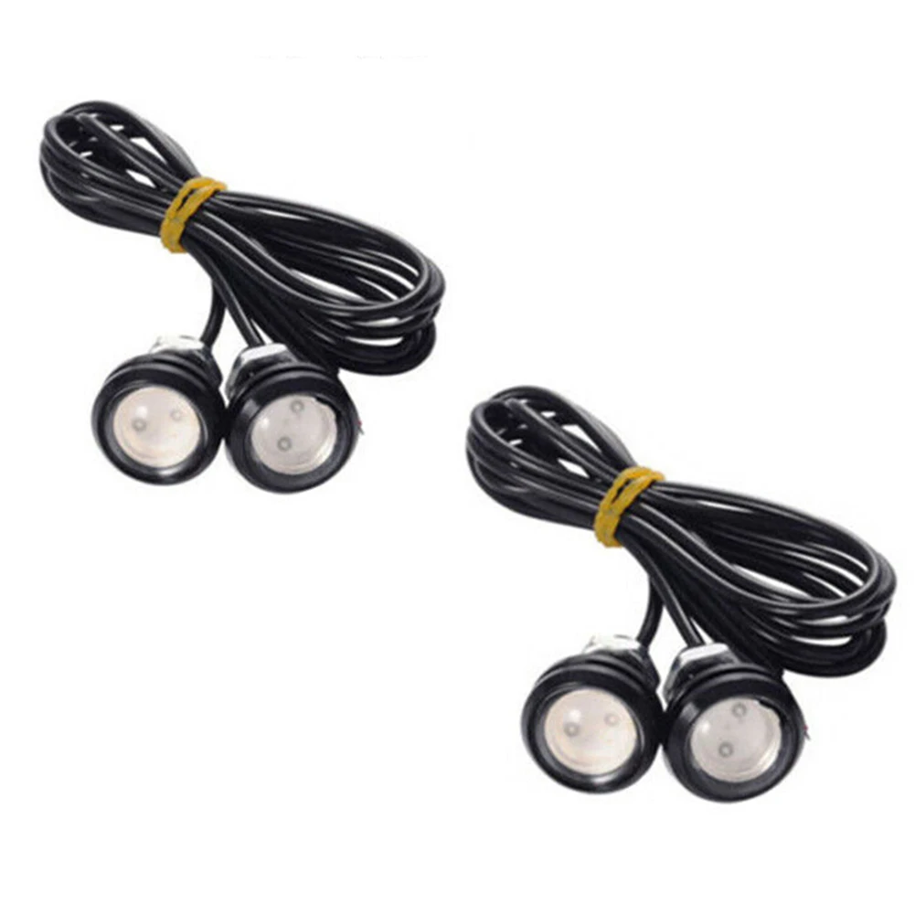 4Pcs 12V Marine Boat Transom LED Stern Light Round LED Tail Lamp Silver Waterproof Underwater Runner Side Marker Lights Blue
