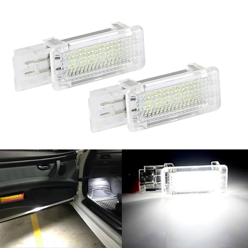 

2pcs For Mercedes Benz SLR-Class R199 2D 2003-2009 CLK-Calss W209 A2038200801Led Door Courtesy Lights Under Warning Lamps