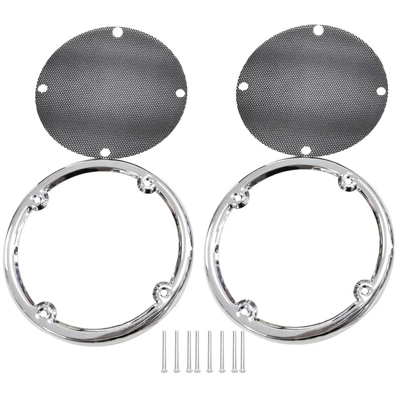 

Rear Tour Pak Speaker Grills Cover Trim For Tri Glide Ultra Limited FLHTK