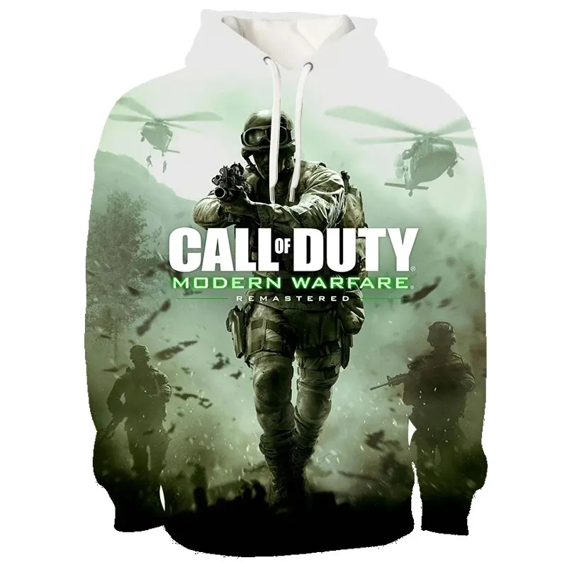 thumbnail image 1 of Nueva sudadera con capucha para amantes de los juegos STG, Call of Duty, juego de disparos COD, estampado 3D, jersey para adolescentes y niños, moda urbana, manga larga, 1 of 4