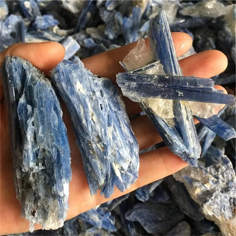 Natural Blue Bulk Rough Kyanite High Quality  Mineral Specimen Energy Stone Healing Kyanite Crystals Gifts Home Decorations 5