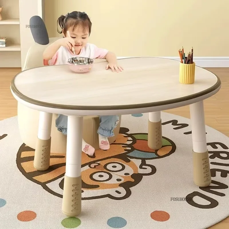 Simple Desk Chair Stydy Table Sets Kids Desk Toddler Peanut Early Education Adjustable Reading Sofa Floor Small Tables F