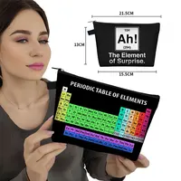 Periodic Table of Elements Print Home Storage Bag Women Beauty Makeup Bags Girls Cosmetic Case Lipstick Small Pouch Gift 1