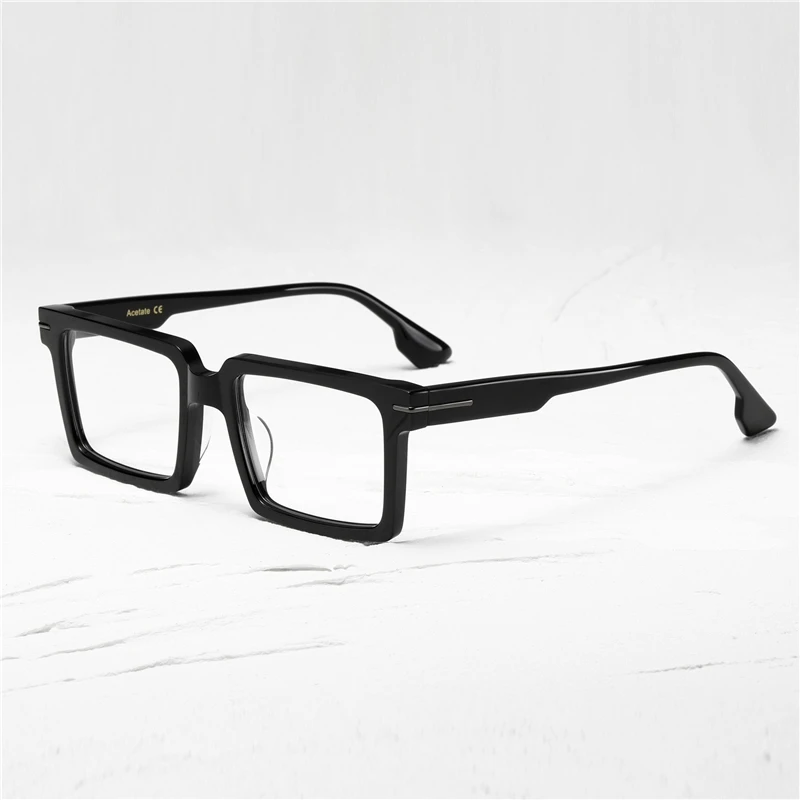 

TVR 528 Optical Eyeglasses For Men Women Retro Acetate Style Anti-Blue Light Lens Plate Square Business Full Frame With Box