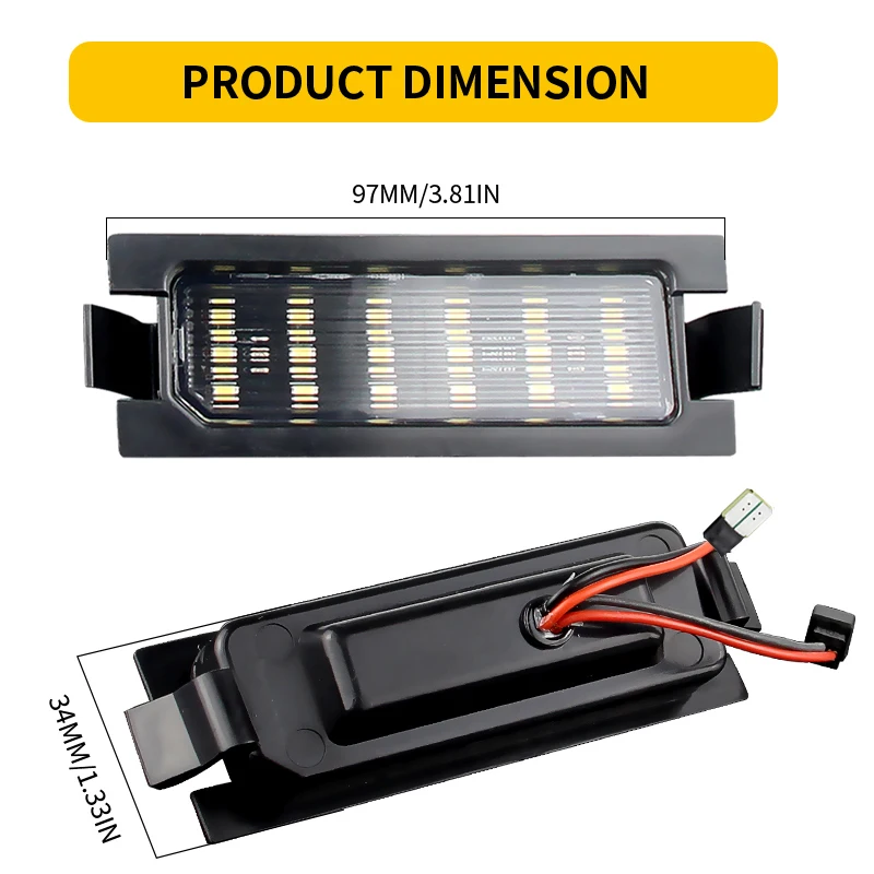 Kentekenplaatverlichting LED compatibel met Kia Cee'd II Stufenh. SW JD Kentekenplaatverlichting LED compatibel met Kia Cee'd II Stufenh. SW JD