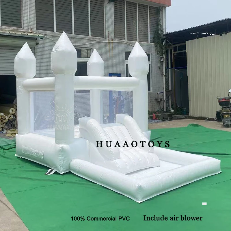 

100% Commerical PVC 13ft long Kids Party Bouncy Castle Inflatable Bouncer House Wedding Bounce Castle with Ballpit