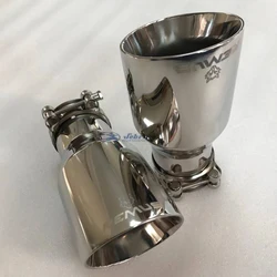 Stainless steel  The bevel edge universal  muffler tail throat Car modification  Exhaust pipe