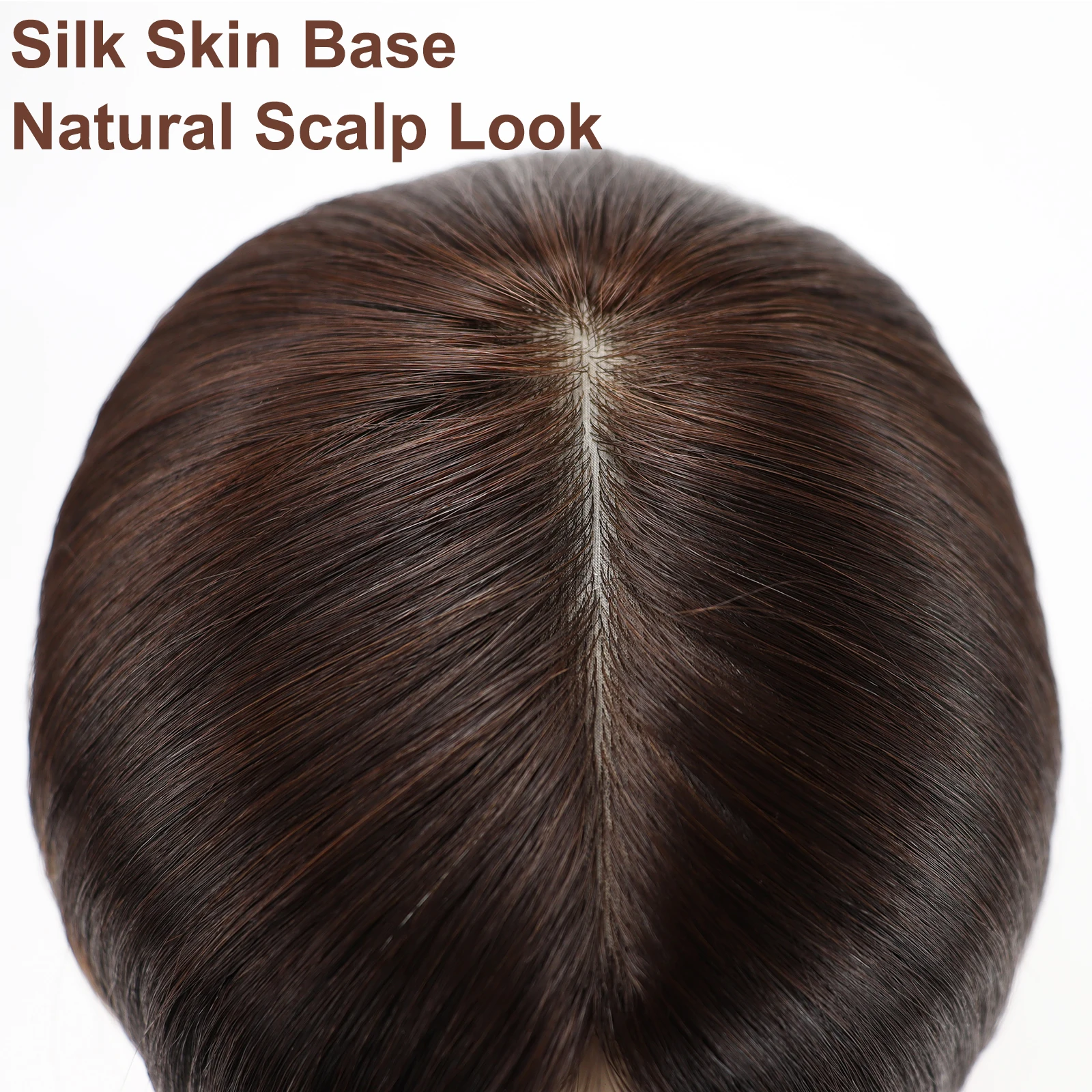 #2/12 Highlight Blonde Jewish Wig Silk Base Virgin European Human Hair Wigs for White Women 14" Full Hand Tied Silk Top Wig