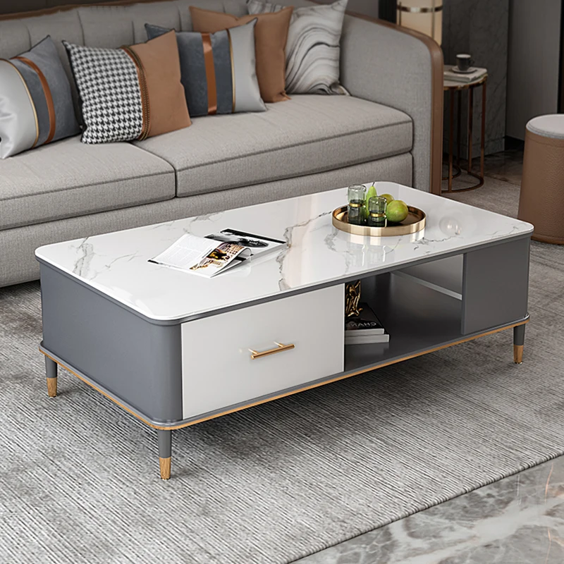 

Square Marble Coffee Table Nordic Living Room Computer Coffee Table Makeup Tv Room Decor Muebles De La Sala Home Furniture