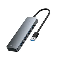 Baseus 4-Port USB 3.0 Hub Multi Splitter Adapter (USBA to USB3.0 Grey)