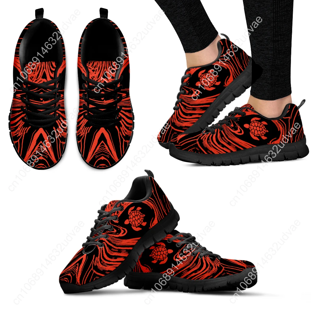 Polynesian Women's Shoes Polynesian Turtle Designer Comfortable Breathable Casual Sneakers Fashion Lace Up Shoes