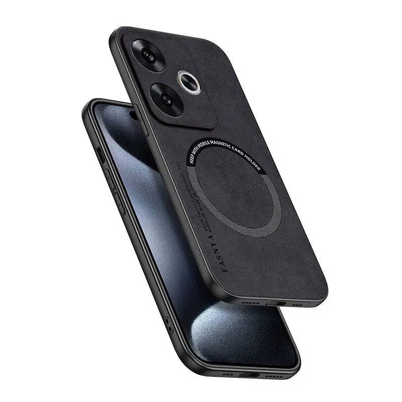 Luxury Leather Magnetic Phone Case - Shockproof Bumper