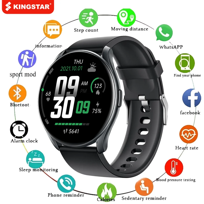 

KINGSTAR GTR1 Smart Watch Men Bluetooth Call Dial Heart Rate Monitor Fitness Tracker Sport Waterproof Smartwatch For Android IOS