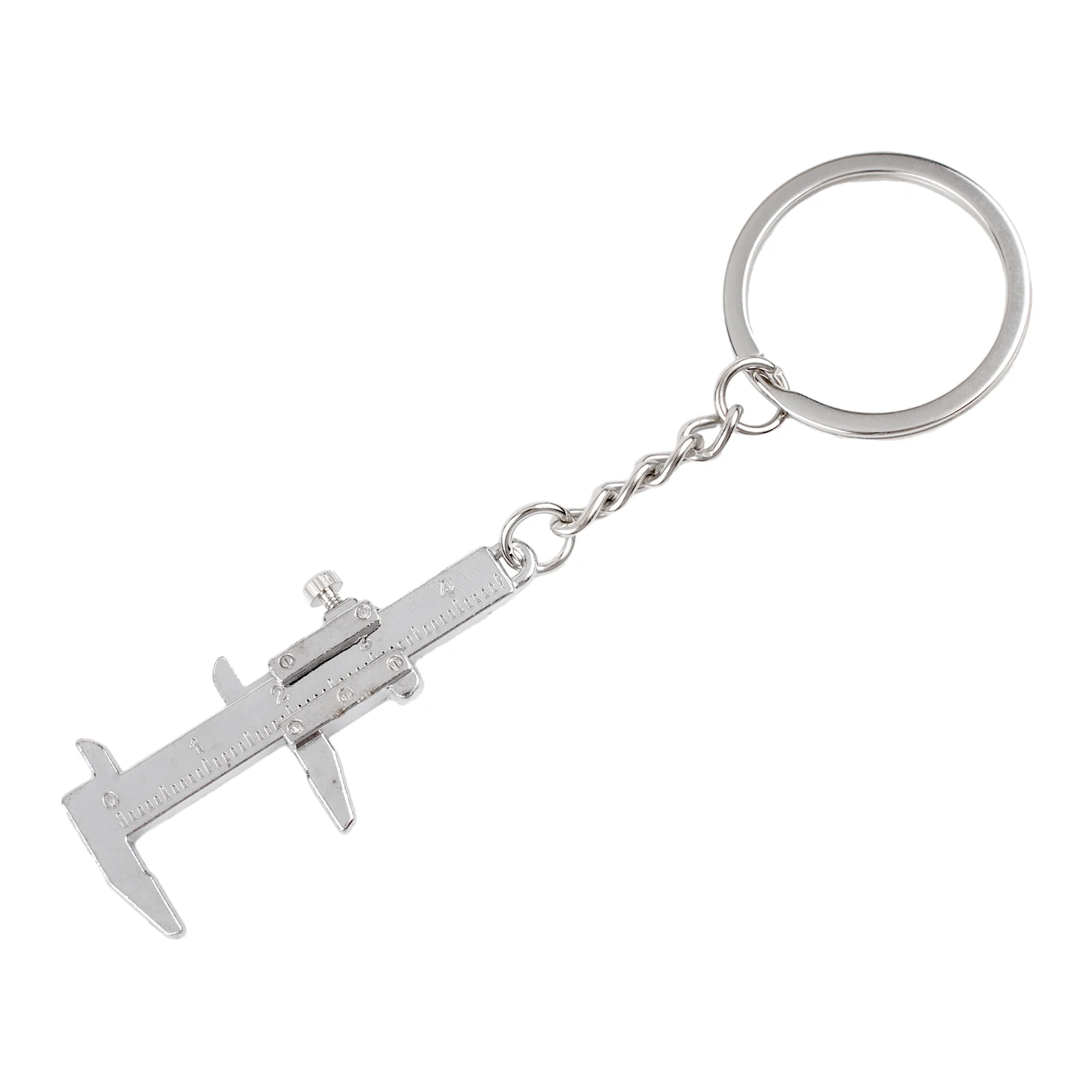 

0-4cm Vernier Caliper Keychain Portable Measuring Gauging Tools Key Ring For Handbag Ornament Testing Manual Tools