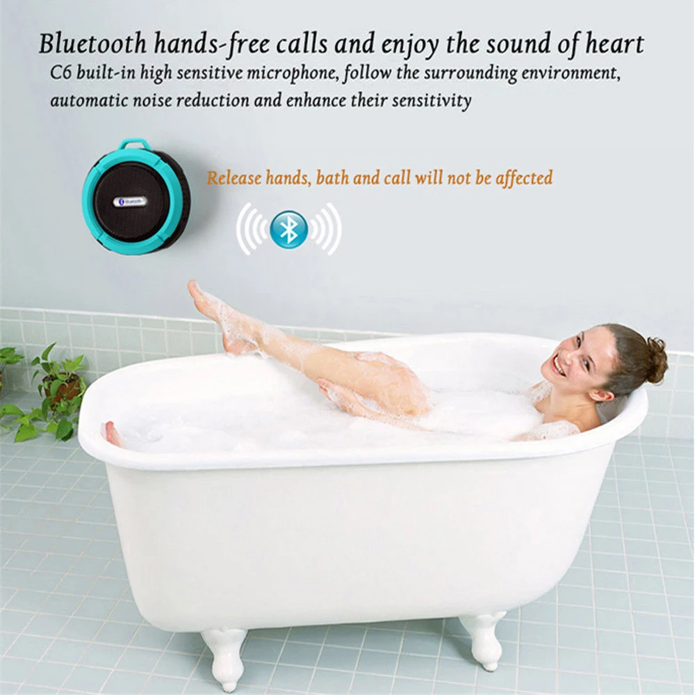 Altoparlante bluetooth portatile impermeabile per musica e auto_voghion.com