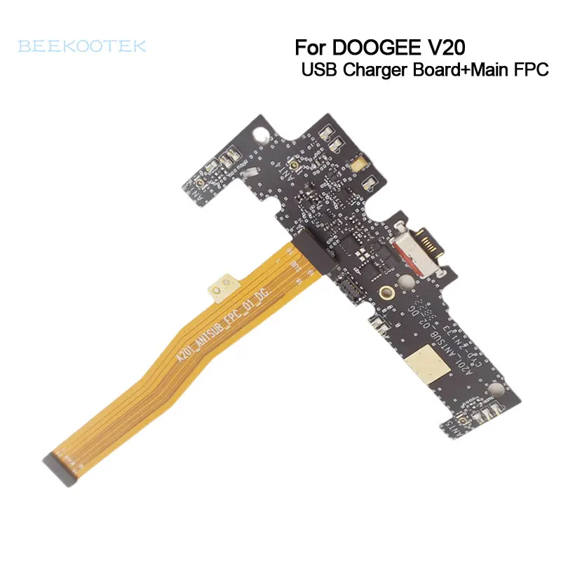 

Новая Оригинальная USB-плата DOOGEE V20, базовая зарядная док-станция, зарядная плата с основным FPC материнским кабелем для смартфона Doogee V20