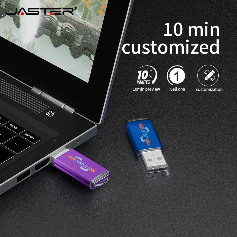 미니 금속 펜 드라이브 128GB 휴대용 USB 플래시 드라이브 64GB 크리 에이 티브 비즈니스 선물 메모리 스틱 무료 키 체인 Pendrive 32GB 블랙