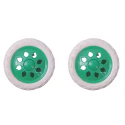 Set of 2 Anti-Slip 6.5-Inch Foaming Rubber Wheels for Shopping Carts and Trolleys (8)