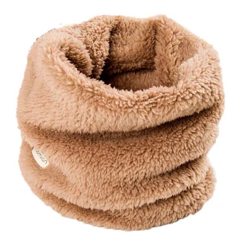 Velvet Girls Neck Scarf Toddler Winter Scarf Thick Warm Boys Baby Plush Collar Children Ring Winter Accessories