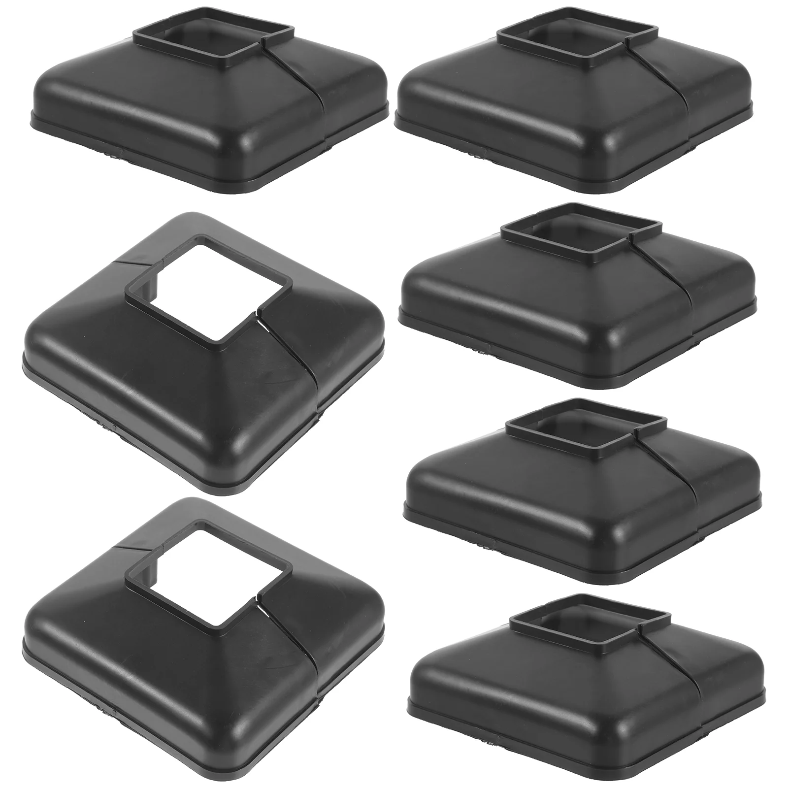 

6pcs Vinyl Post Skirt Vinyl Fence Post Cups Post Trim Replacement Vinyl Post Sleeves