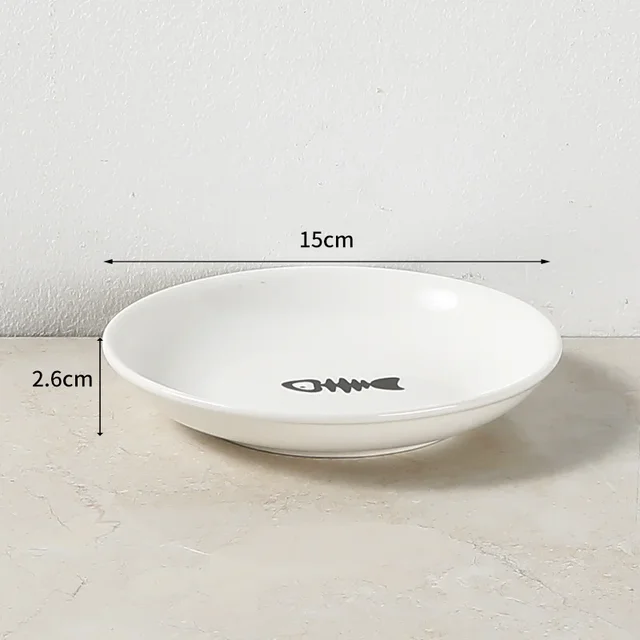 Ceramic Raised Pet Bowl Food Water Treats for Cats &amp.Dogs Supplies Outdoor Feeding Drinking Accessories Doggie Cat Stand Bowl 5