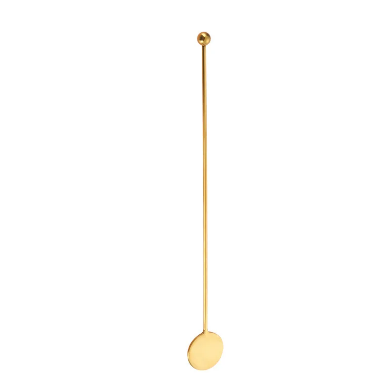 50pcs 304 Stainless Steel Round Brand Stirring Rod Creative Bar Juice Cocktail Mixing Stirring Rod