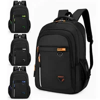 Men's Large Capacity Oxford Cloth Backpack Traveling Computer Bag Multi-layer Student Bookbag Durable Double-shoulder Bag
