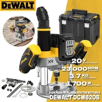DEWALT DCW620 20V MAX XR 2-1/4 Peak HP Plunge Router Cordless Router ANTI-ROTATION Woodworking Router Dewalt Power Tools DCW620B 2