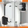 35" W x 55" H Bathtub Shower Door. 1/4" Easy Clean Tempered Glass Frameless Tub Door. 180° Rotatable Bi-Folding Shower Doors 5