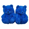 Cute Teddy Bear Plush Winter Slippers Wrapped in Heels Fun Indoor Floor Shoes Women's Gift Warm and Soft Cartoon Plush Animal Sl 3