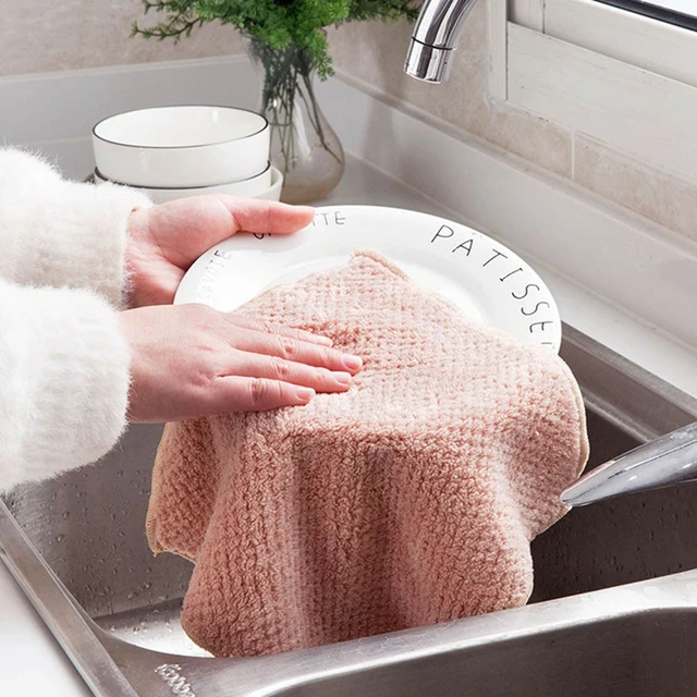 5PCSReusable dishwashing cloth Kitchen towel Super soft absorbent