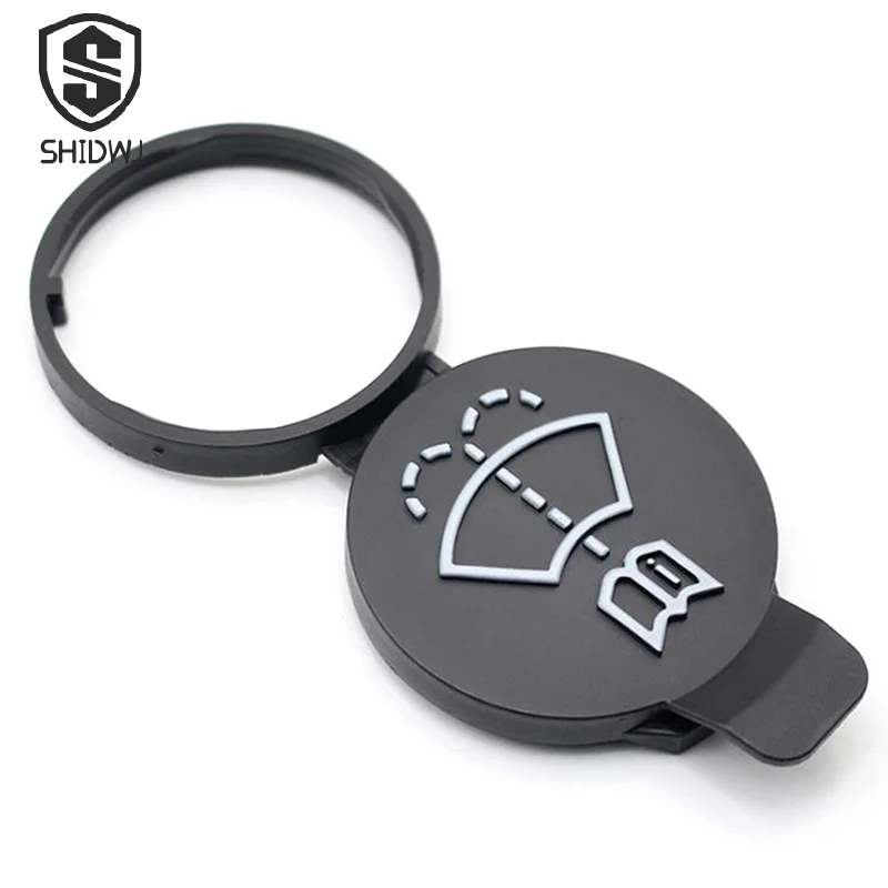 2Pcs 자동차 세탁기 물 탱크 병 뚜껑 앞 유리 와이퍼 유체 저수지 커버 자동차 액세서리