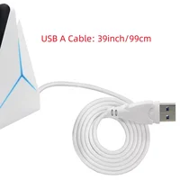4 Ports USB 3.0 Docking Station 39inch Cable USB Hub 5Gbps LED Light USB &Type C Splitter Adapter for Laptop PC Keyboard Phone - Image 4