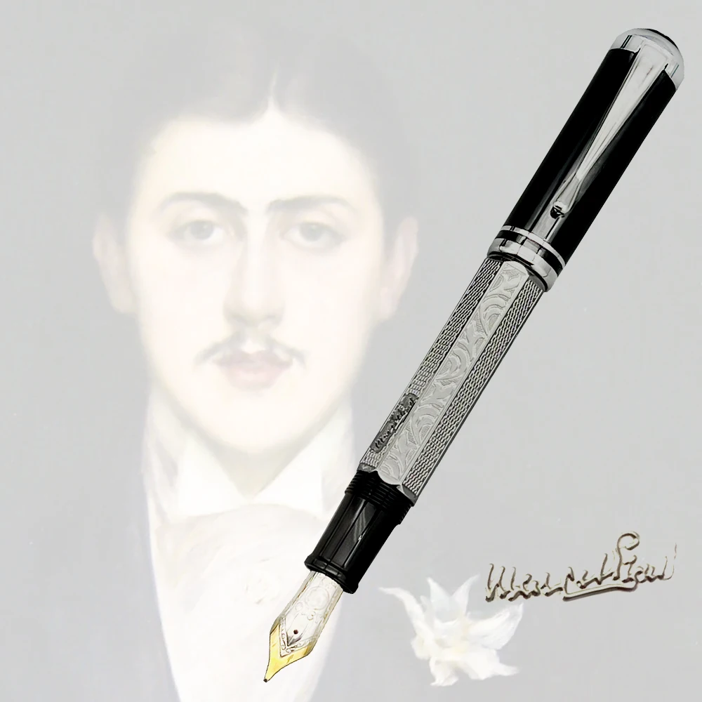 YAMALANG Luxury MB Rollerball Ballpoint Pen Writer Marcel Proust Exquisite Style Carving Fountain Pens