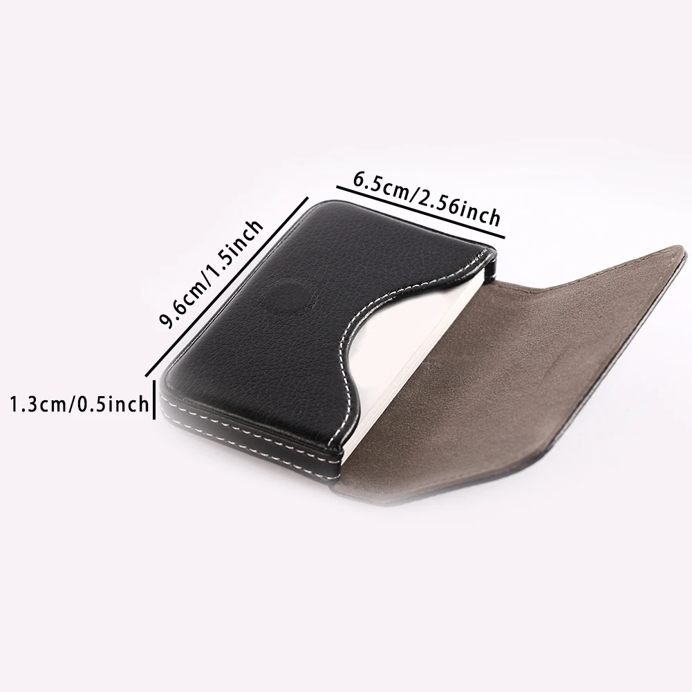 High-Grade PU Leather Business Card Case for Men Women Credit Bank Card Cover Magnetic Card Box Large Capacity Name Card Holder