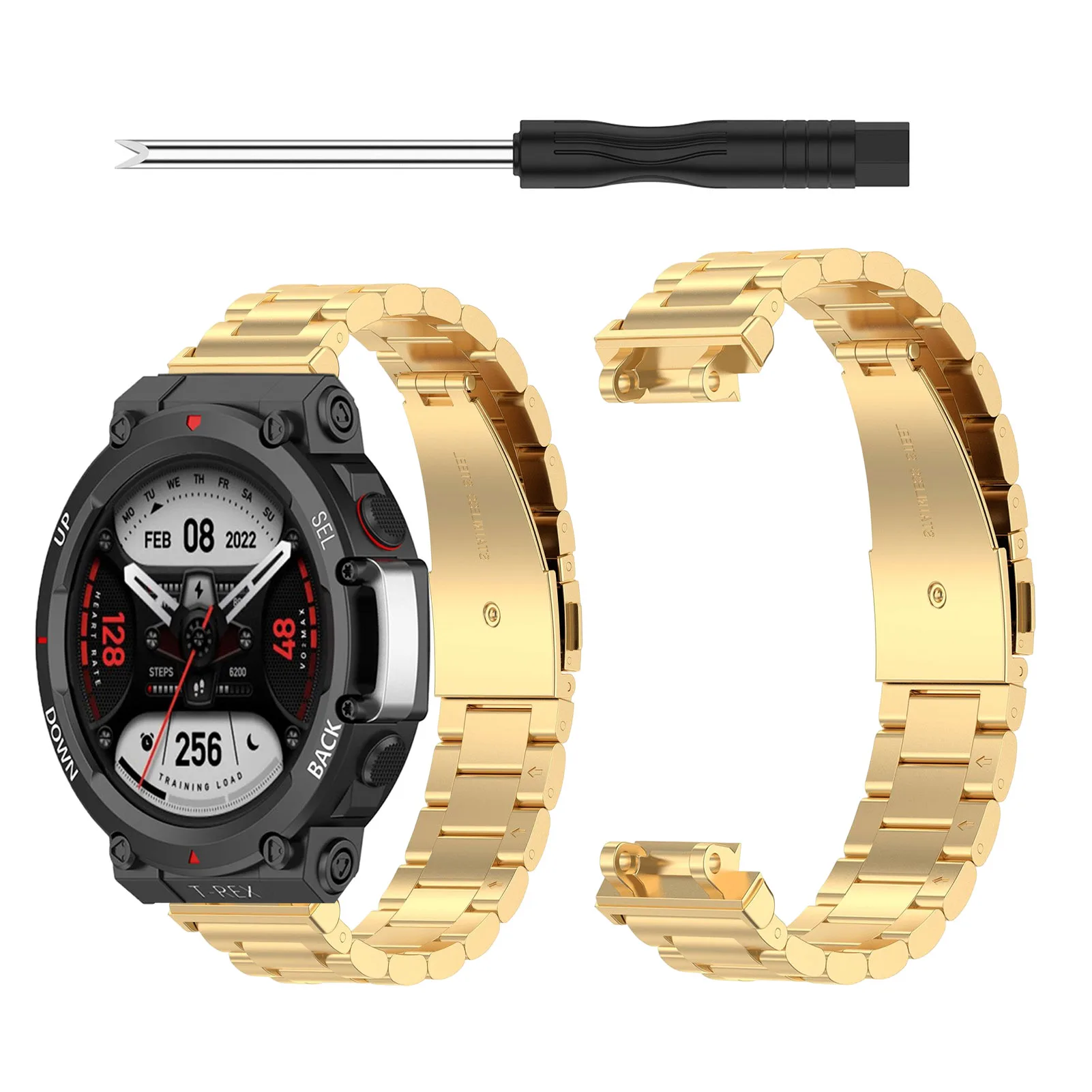 

Ремешок металлический для мужских и женских часов, 6,5x0,8 дюймов