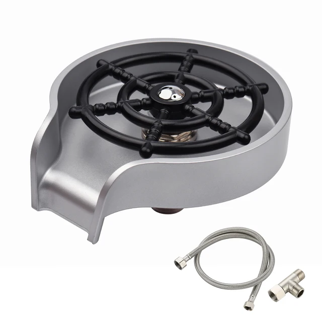 บานเกล็ดแก้วสำหรับอ่างล้างจานขวดน้ำอุปกรณ์อ่างล้างจานท่ออ่อน 1