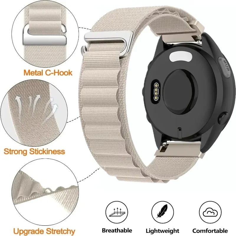 Alpine Nylon Strap in Breathable, Comfortable Design – Available in 20mm and 22mm Sizes
