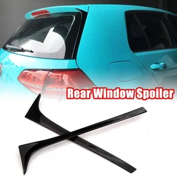 2pcs Rear Window Spoiler Rear Wing Side Roof Spoiler Lip Window Vent Decoration Deflectors Compatible for Golf 7 Mk7 2014-2019