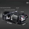 1/24 TOYOTA SIENNA MPV Van Diecast Toy Car Model Miniature Pull Back Sound & Light Doors Openable Collection Gift For Boy Kid 3