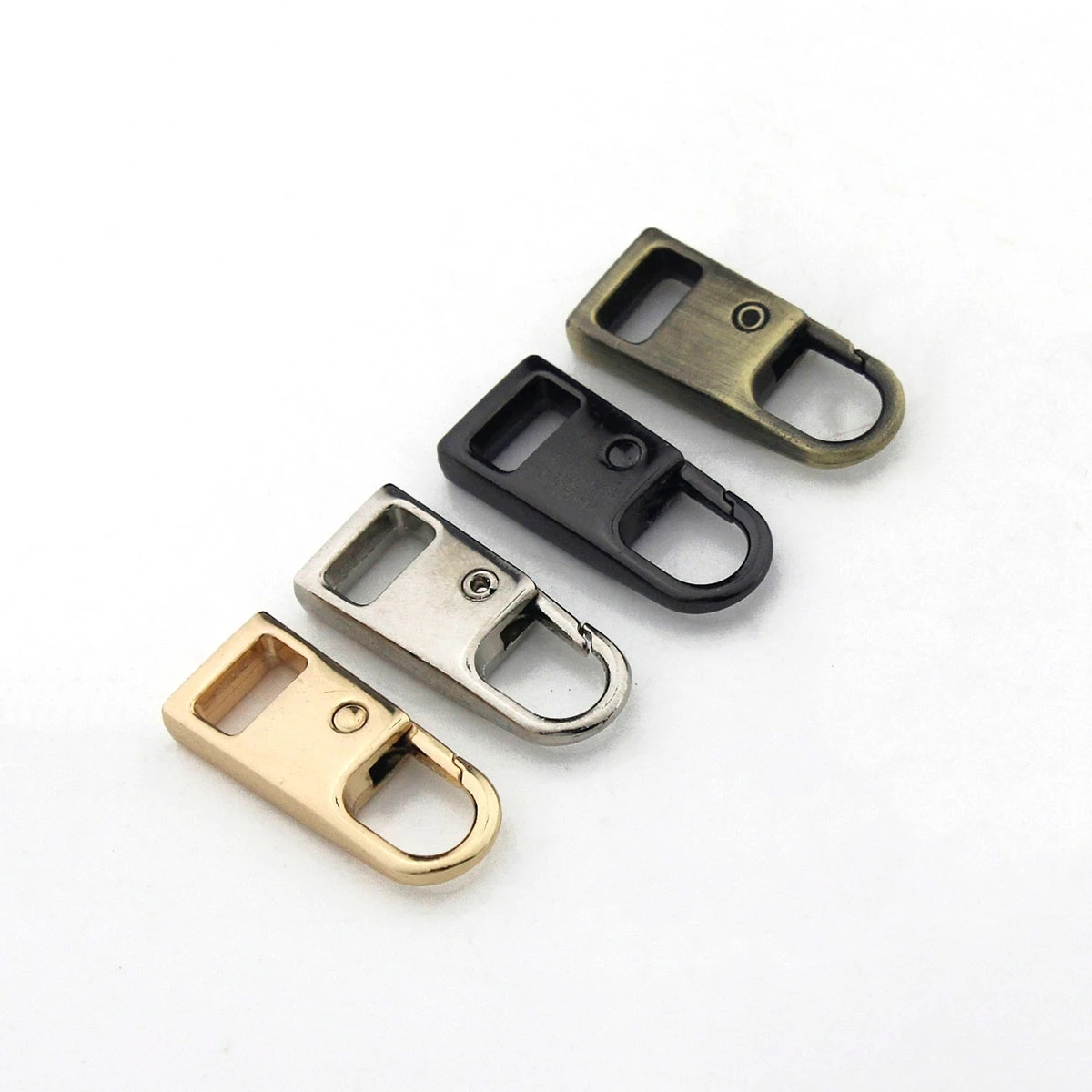 

2pcs Metal Zipper Repair Kits Slider Puller Instant Zipper Replacement For Broken Buckle Travel Bag Suitcase Garment Zipper Head