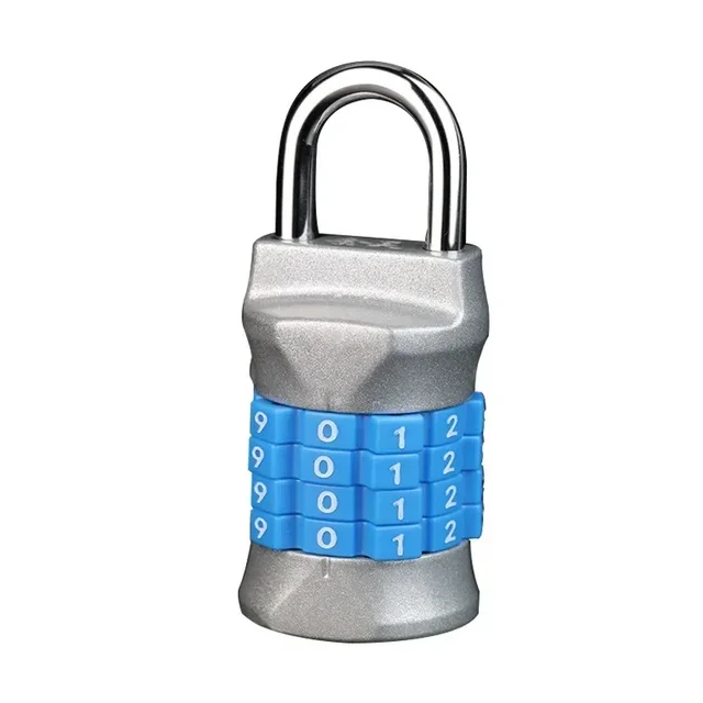 4-digit  Mini Digits Lock Number Password Combination Padlock Safety Travel Security Lock for Luggage Lock Padlock Gym 5