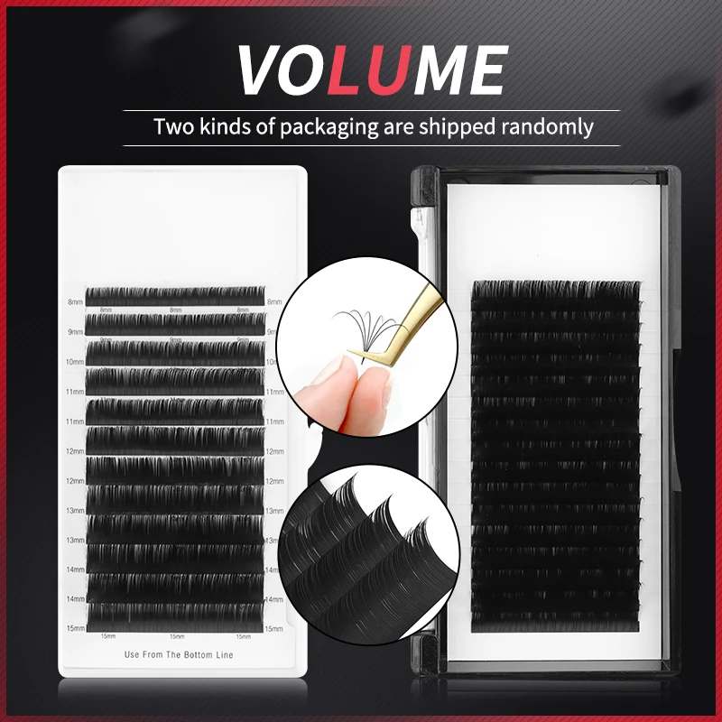  Stock Clearance False Eyelash Extensions Faux Mink Matt Black 8-16mm Single and Mixed Soft Natural Makeup Lashes 