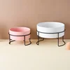 1800ml Dogs Food Water Bowls with Stand Cat Ceramic Eating Drinking Feeders Pet Nordic Large Capacity Elevated Feeding Supplies 2