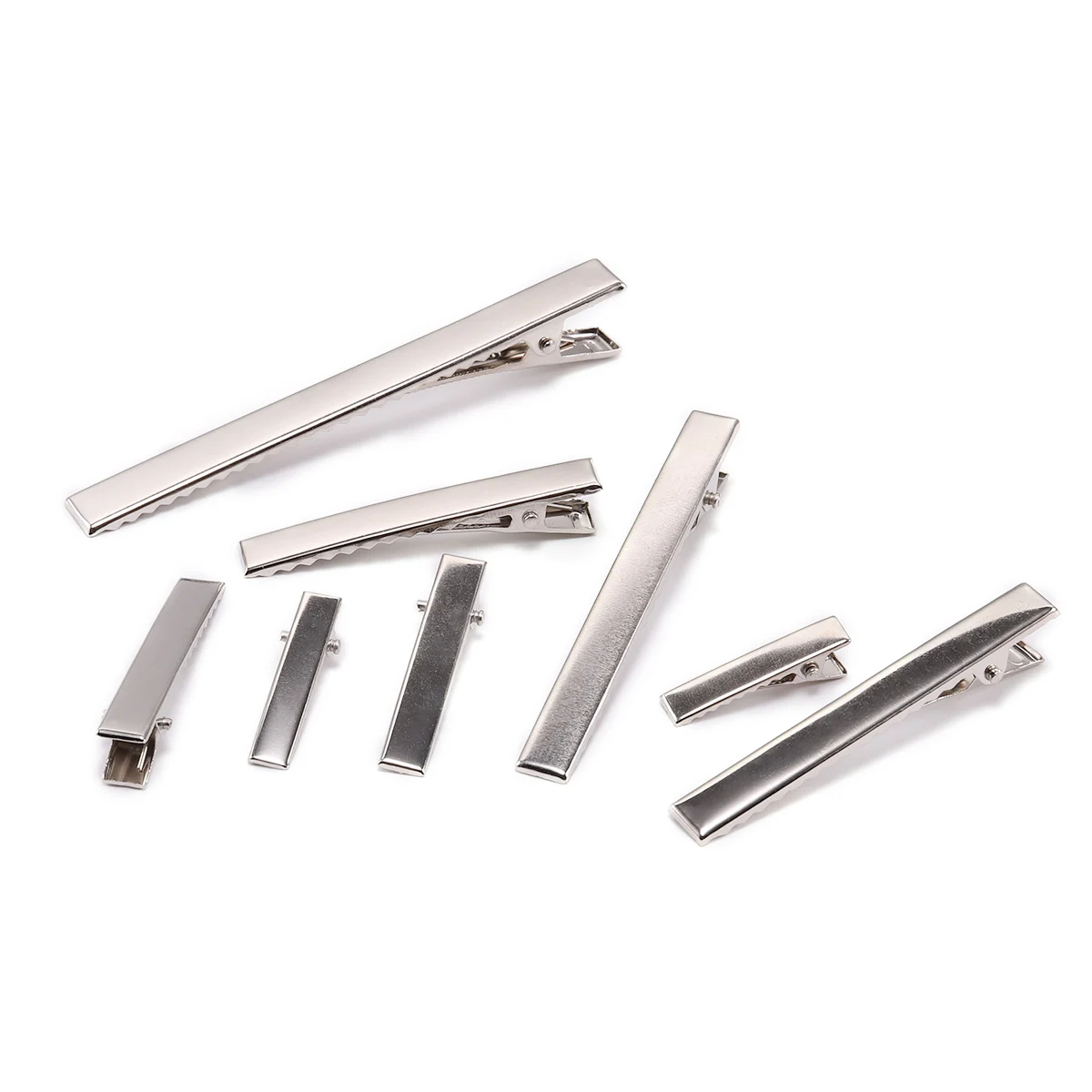 Metal Hair Alligator Clips 30mm 40mm 45mm 55mm 65mm 75mm 98mm 50/20pcs Findings DIY Jewelry Hair Style Tools Accessories alligator clips test clip test hooks clips
