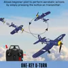 Mini F4U V2 EPP 400mm Wingspan 2.4G 6-Axis Gyro One Key Return Aerobatic Indoor RC Airplane Trainer Fixed Wing BNF/RTF 2