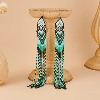 Bohemian Tassel Beaded earrings