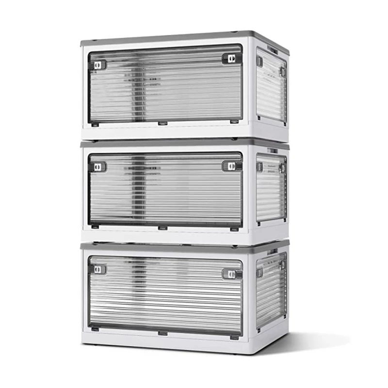 1PC 보관 상자 장난감 책 음식 잡화 주최자 옷장 의류 컨테이너 야외 접이식 대용량 자동차 보관함