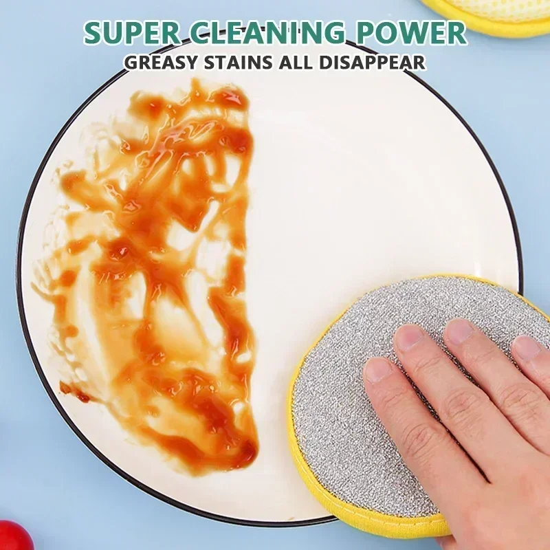3pcs Dishwashing Sponge Reusable Washable Sponges Double Side Magic Sponge To Wash Dishes Useful Things for Kitchen Clean Tools 1