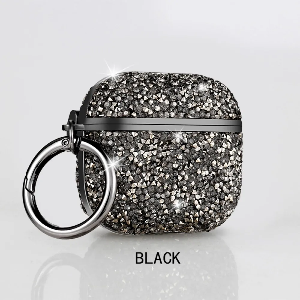 Sparkly Bling Glitter Diamond Case with Keychain Ring - Protective Cover